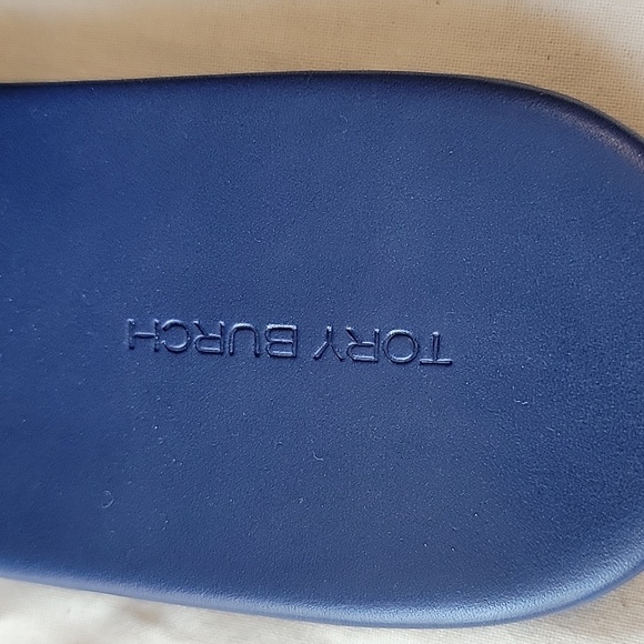 Tory Burch Dark Lotus/Bermuda Miller Sandal Sz 9 - Picture 6 of 8